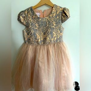 Peach tulle dress